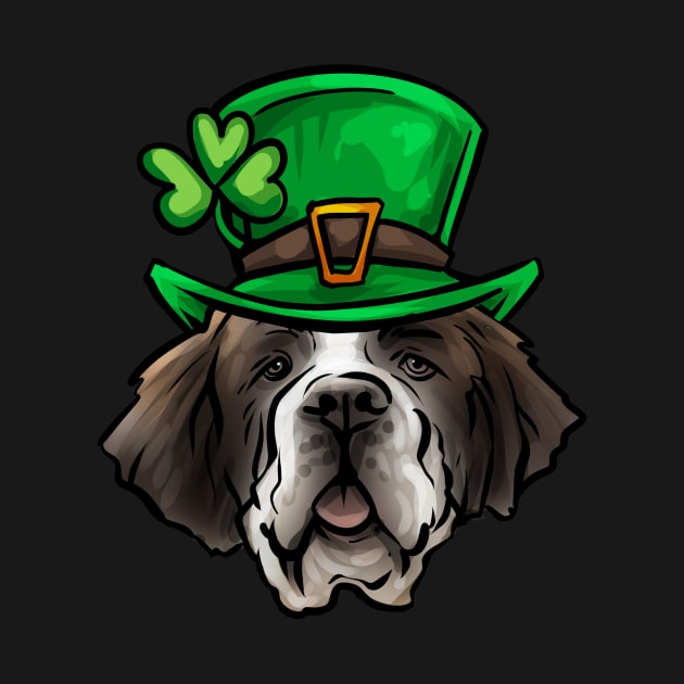 St Patricks Day St Bernard by whyitsme