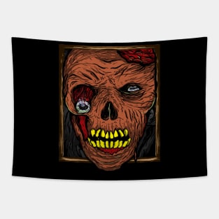 Creepy face Tapestry