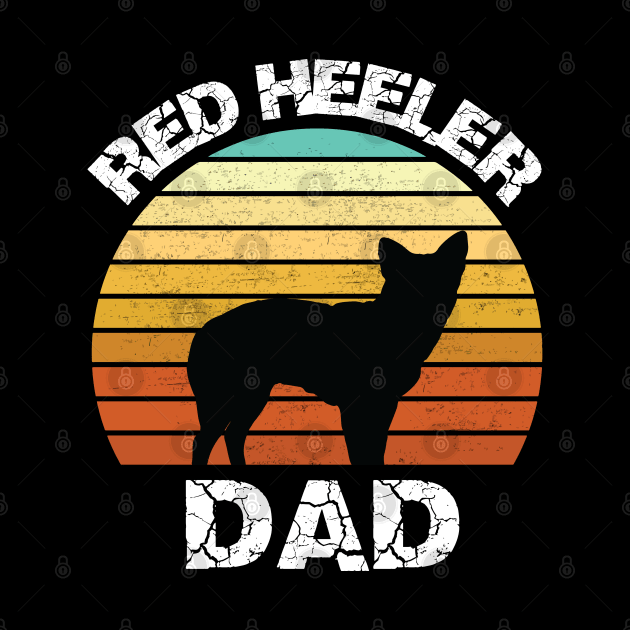 red heeler dad Shirt - Cattle dog gift - Red Heeler Shirt - Blue Heeler Shirt - Heeler lover - Australian Cattle Dog Shirt - red Heeler Lover by mosheartstore