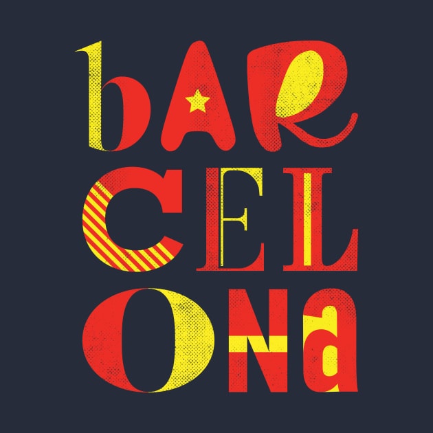 Barcelona Typography by stu-dio-art