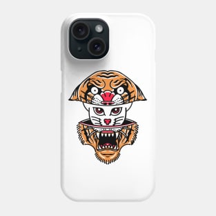 Tiger Cat Illustration Phone Case