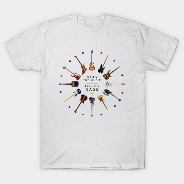 Discover Hear The Music, Feel The Bass - Electric Guitar - T-Shirt