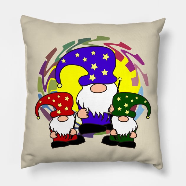 Wizard Gnomes Pillow by Arie