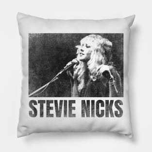 stevie nicks simple urban black n white Pillow