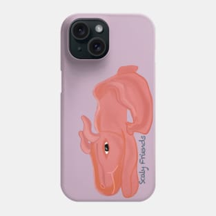 Rick the rose gold Dino - The Scaly Friend's Collection Artwort By TheBlinkinBean Phone Case