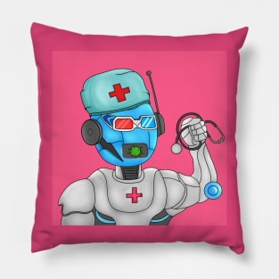 Robo-doc with Stethoscope Pillow