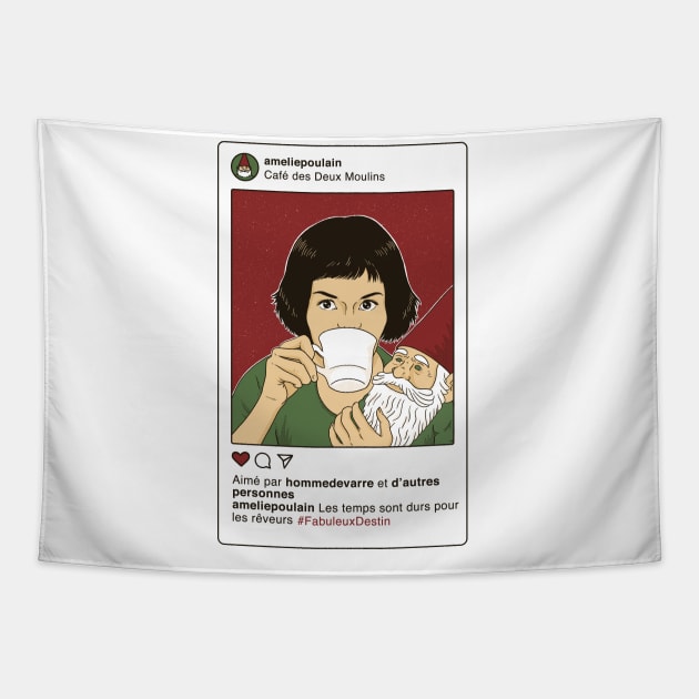 Insta Amelie Tapestry by olddesigntees