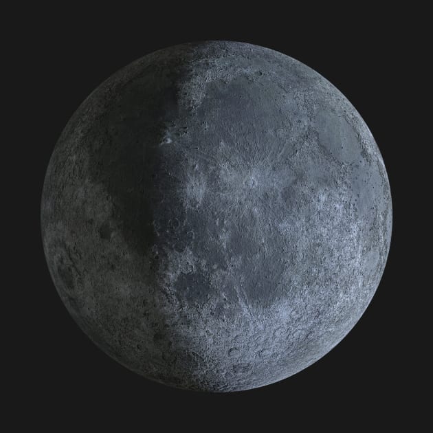 High Rez Moon in detailed 8K by rolphenstien