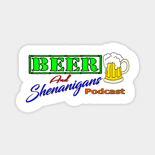 Beer and Shenanigans Logo Magnet