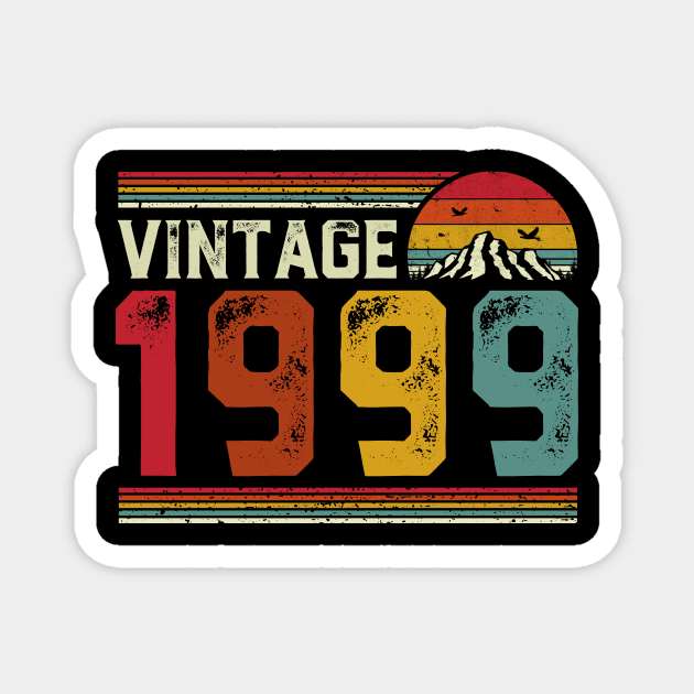 Vintage 1999 Birthday Gift Retro Style Magnet by Foatui