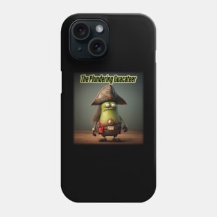 The Plundering  Guacateer - Avocado Pirate Art Phone Case