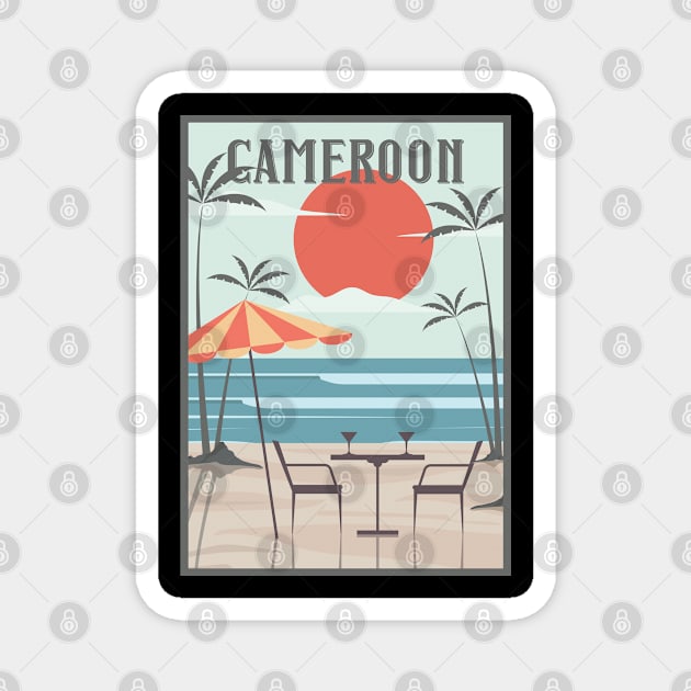 Cameroon honeymoon retro Magnet by NeedsFulfilled