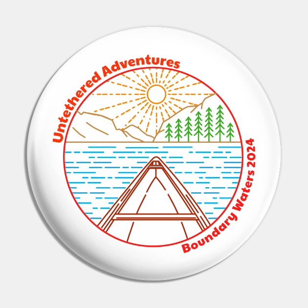 Canoe trip 2024 Pin by Untethered Adventures 