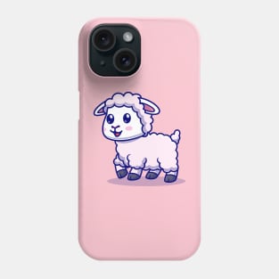 Cute Baby Sheep Walking Cartoon Phone Case