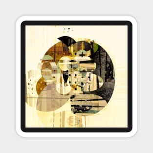 Composition Number Three abstract art Magnet