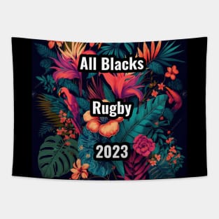 Cool All Blacks Rugby design Tapestry