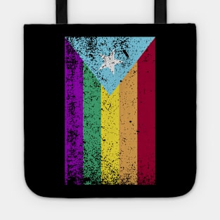 Puerto Rican LGBT Gay Pride Puerto Rico Rainbow Flag Tote