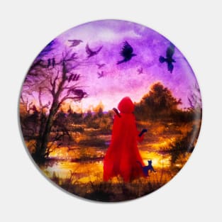 Red witch in the swamp Pin