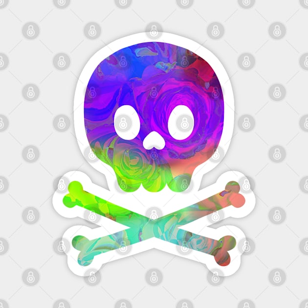 Toxic Skull and Crossbones Magnet by inatorinator