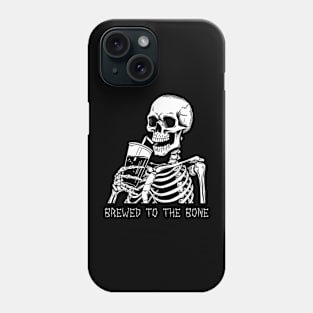 Funny Skeleton Goth Men Women Funny Halloween Coffee Phone Case