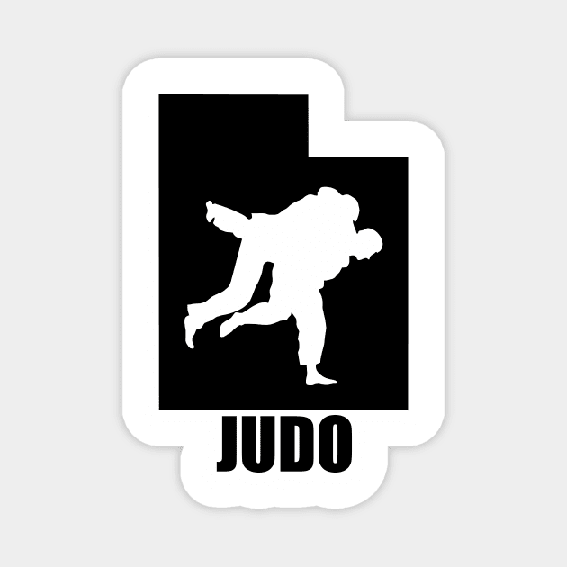 Utah Judo (w/ Text) Magnet by Ruiz Combat Grappling