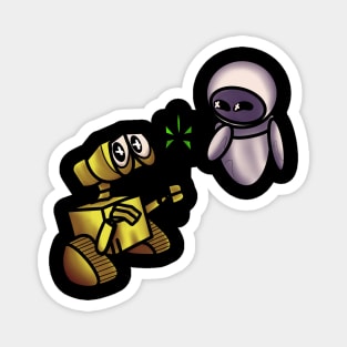 Wall-e and Eve Color sketch Magnet