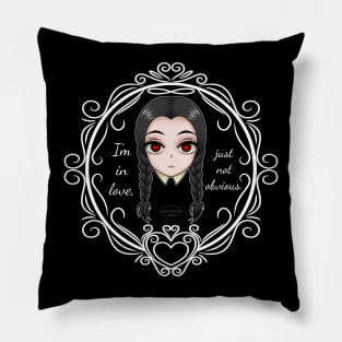 introvert girl in love on wednesday night CIRCLE Pillow