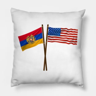 American Armenian Flag Pillow