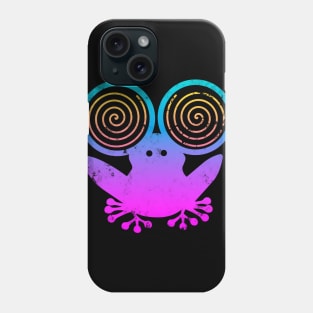 Hypnotic Abstract Frog - Purple Phone Case