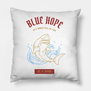 „Blue Hope“ Shark | Gift Pillow