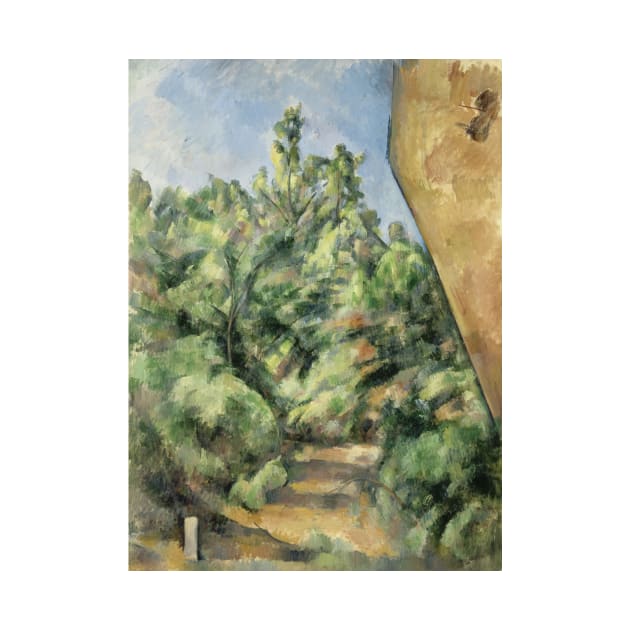 The Red Rock by Paul Cezanne by Classic Art Stall