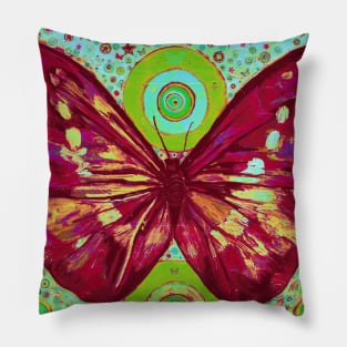 Red Butterfly Pillow