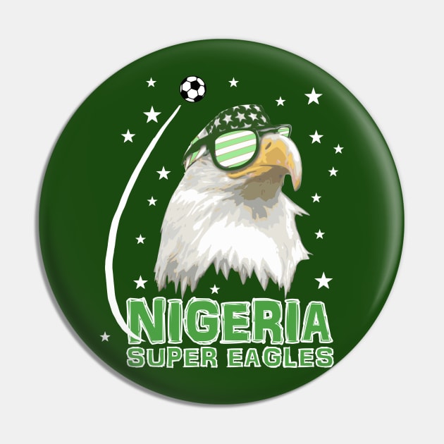 Nigeria Super Eagles Soccer T-Shirt Pin by Nerd_art