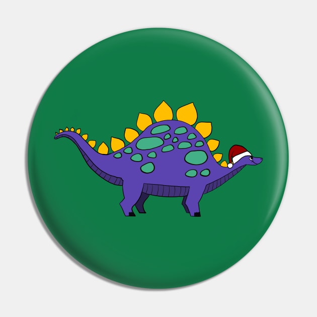Christmas Stegosaurus Pin by OkayPlatypus