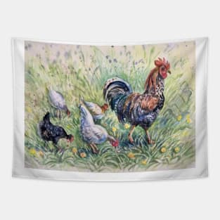 Rooster. Tapestry