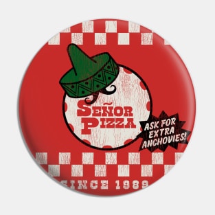 Señor Pizza Delivery Worn Out Pin