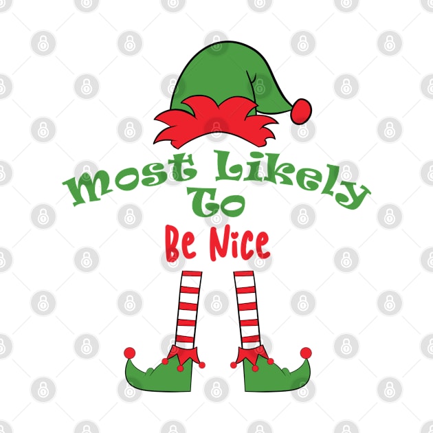 Most Likely to Be Nice Matching Christmas, Funny Pajamas, Family Matching, Holiday, Family Pictures, Holiday Outfits Personalized Family by Funkrafstik