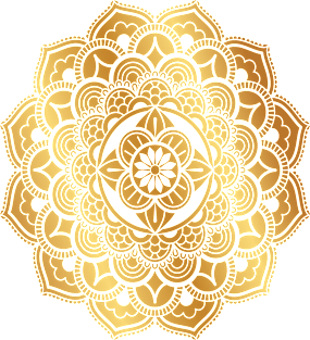 Gold Elegant Mandala Magnet