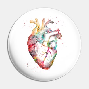 Human Heart Pin