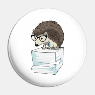 Hedgehog Secretary Stack of paper Pin