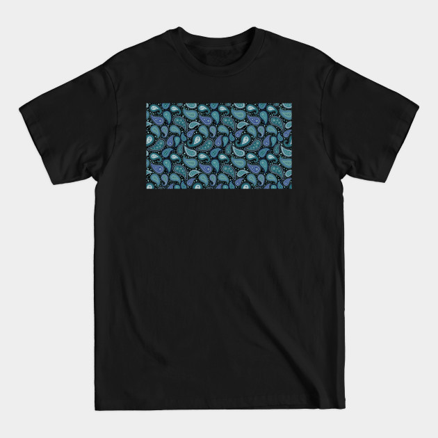 Disover Bandana Pattern Dark Turquoise - Pattern Mask - T-Shirt