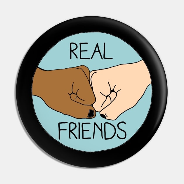 Real Friends Fist Bump Pin by Uqhkenzie