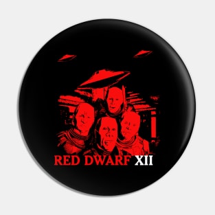 Red Dwarf XII Kryten Faces Tribute Pin