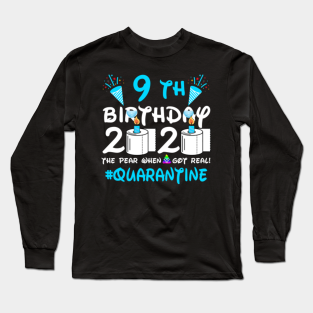 9th Birthday Ideas Long Sleeve T Shirts Teepublic