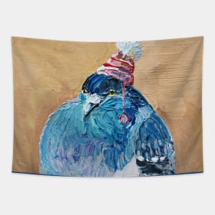 Fat Pigeon Pom-pom Hat Tapestry