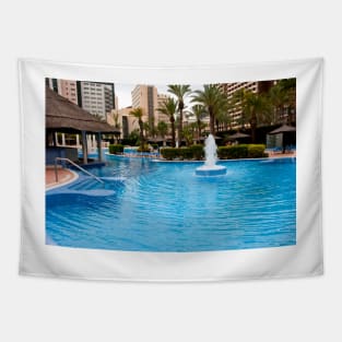 Solana Hotel Swimming Pool Benidorm Spain Tapestry