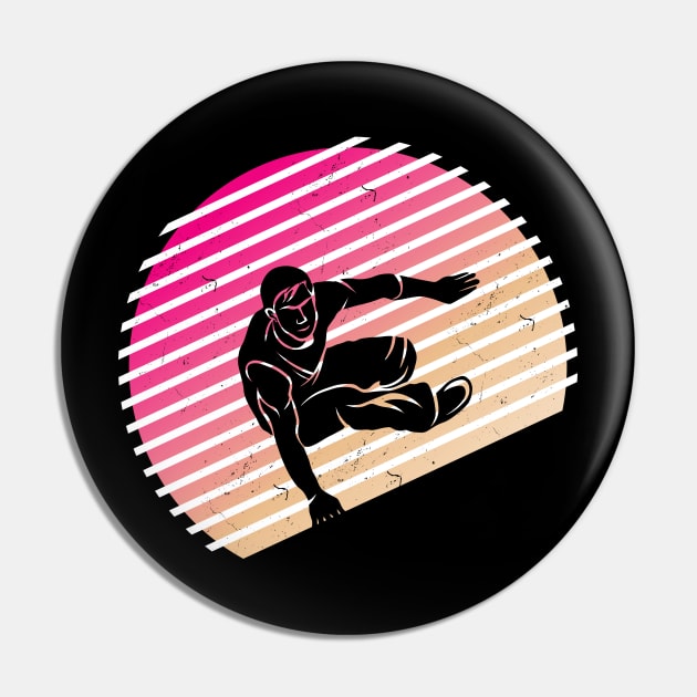Parkour Runner Freerunning Gift Freestyle Pin by QQdesigns