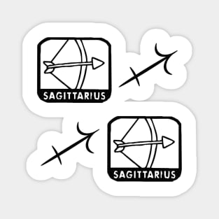 Sagittarius Birth Sign - Black Magnet