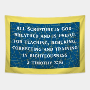 Bible Verse 2 Timothy 3:16 Tapestry