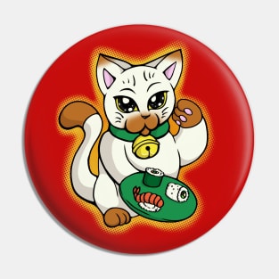 Lucky Sushi Cat Pin